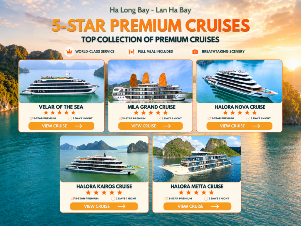 Premium 5-Star Lan Ha Bay Cruise 2D1N